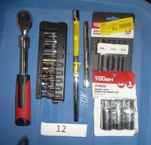38 extending ratchet, extension rods, and sockets