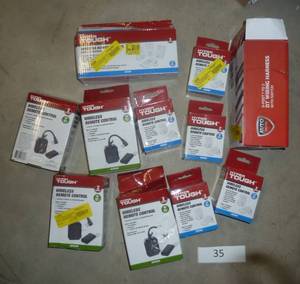 lot of untested returns, wireless remotes and wiring harness