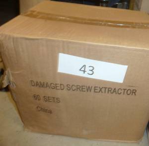 60 New screw extractor sets