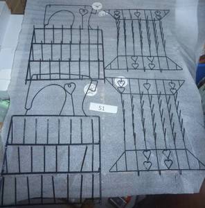 4 new sewing thread racks can be hung together or separate