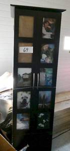 tall wood cd storage cabinet