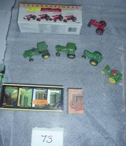 lot of 13 miniature tractor models