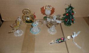 A very fragile group of blown glass, all are free of any damage, most are approx 4 tall