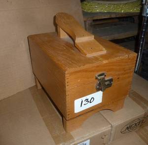 Vintage shoe shine kit with electric buffer, works