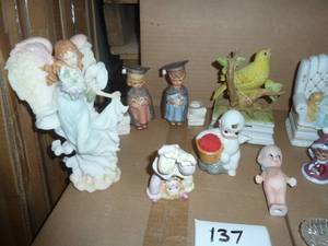 Vintage Decor - Musical items, Candle holders, Seraphim Angel