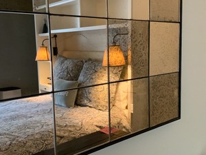 Decorative Pottery Barn Tiled Wall Mirror