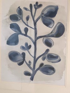 Framed Art Print in Shades of Blue
