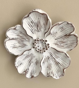 Five Piece Ceramic Floral Wall Decor
