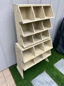 Set of White Decorative Chicken Coop Style Shelves