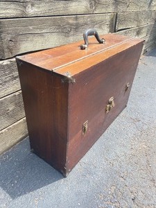 Antique Wood Tool Chest
