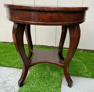 Dark Brown Wood End Table