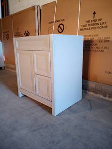 Brinkhill 30 in. W x 21.65 in. D x 34 in. H Bath Vanity Cabinet Only in Sterling Gray