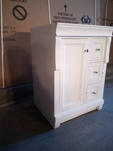 Naples 24 in. W x 21.63 in. D Bath Vanity Cabinet Only in White