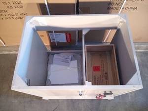 Shaelyn 30 in. W x 21.75 in. D Vanity Cabinet Only in Rainy Day