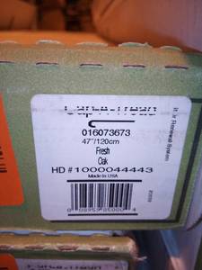 Fresh OakElk Wood 47 in. Length x 12-18 in. Deep x 1-1116 in. Height Vinyl to Cover Stairs 1 in. Thick by Cap A Tread (3 Boxes)