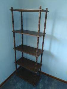 lot 103 image: Floor Shelf with Wall Shelf