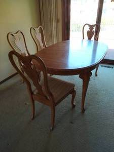 lot 109 image: Dining Table with Four Chairs