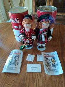 lot 116 image: Campbells Kids Scottish Dancer and Bagpipe Player