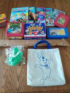 lot 145 image: Collection of kids promotional products and coloring supplies