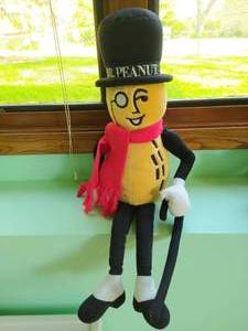 lot 161 image: Mr. Peanut stuffed doll