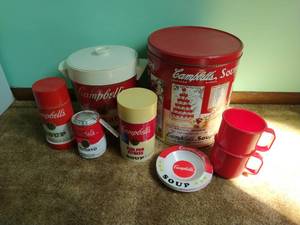 lot 166 image: Collection of Campbells soup items