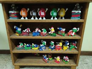 lot 192 image: Collection of M&M Toys with Shelf