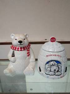 lot 14 image: Two Coca-Cola Cookie Jars