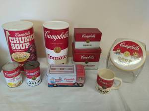 lot 30 image: Collection of Campbells Items