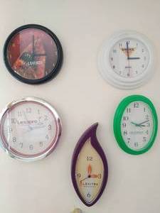 lot 37 image: Five Prescription Promotional Clocks