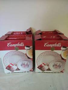 lot 49 image: Four 4 Piece Dinnerware Sets