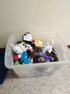 lot 82 image: Large Bin Full of Promotional Plushies