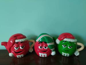 lot 99 image: Two M&Ms Teapots and One Canister