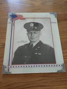 lot 251 image: Framed Eisenhower Photo