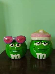 lot 204 image: Set of 2 M&M Canisters