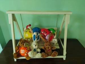 lot 209 image: Collection of M&M Stuffed Toys and Swing