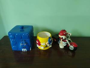 lot 211 image: Collection Of 3 M&M Containers