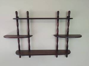 lot 231 image: Wood Wall Display Shelf