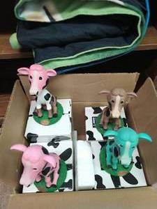 lot 235 image: Collection Of Kemps Bobble Head Cows
