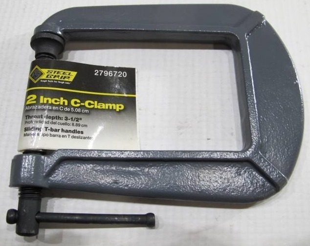 lot 508 image: 4-Pack Steel Grip 2-Inch C-Clamps