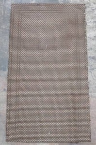 lot 566 image: 20 In X 36 In Brown Patterned Welcome Mat Doormat