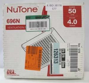 lot 577 image: Broan NuTone 696N 50 CFM Replacement Ventilation Fan Motor Wheel