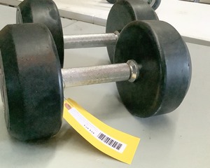 lot 124 image: 35 LB Dumbbell Pair