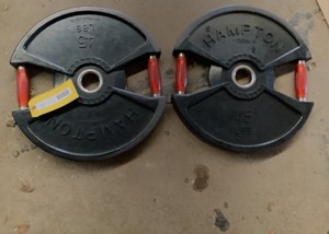 lot 102B image: 45 LB Plate Pair