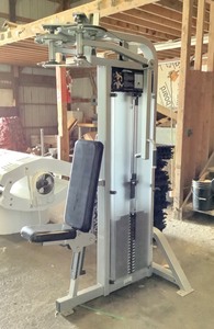 lot 37 image: Life Fitness Pectoral FlyRear Deltoid Machine