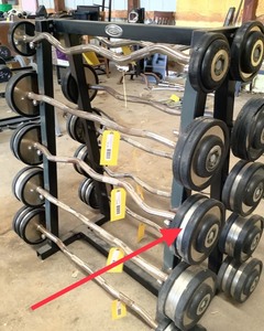 lot 156 image: 70 LB Durabar Curl Barbell