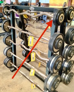 lot 154 image: 20 LB Durabar Curl Barbell