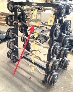 lot 151 image: 40 LB Durabar Curl Barbell