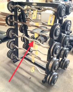 lot 150 image: 60 LB Durabar Curl Barbell