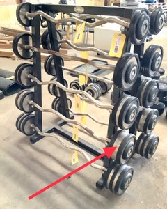 lot 149 image: 80 LB Durabar Curl Barbell