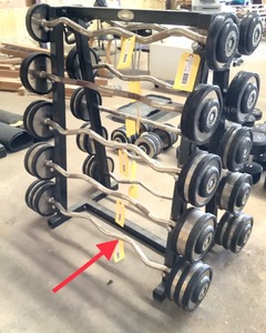lot 148 image: 100 LB Durabar Curl Barbell